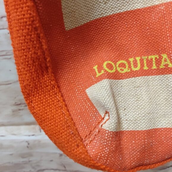 Loquita Orange/Yellow/Cream Fabric Tote Bag - Picture 5 of 11